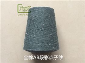 全棉AB段彩点子纱