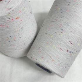 漂白荧光彩点纱